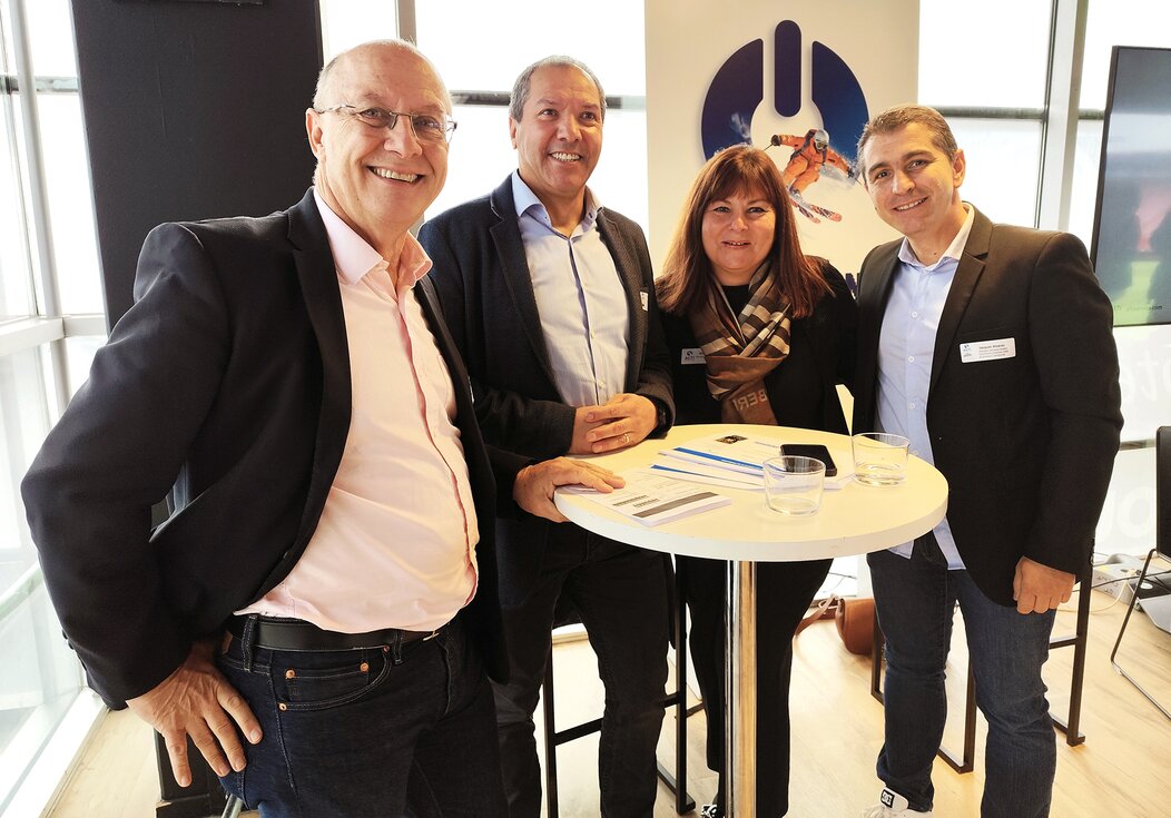 Photo d'Yves Rougier, Akim Boufaïd, Anne Marty et Jacques Alvarez