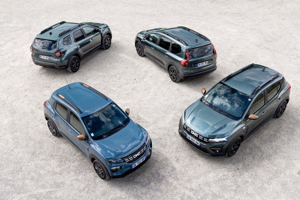 Photo de la nouvelle gamme de Dacia
