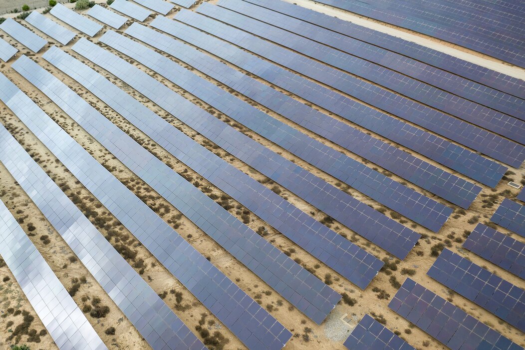 Photo de la future centrale solaire