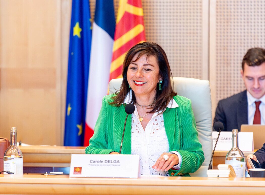 Photo de Carole Delga, la présidente de la Région Occitanie