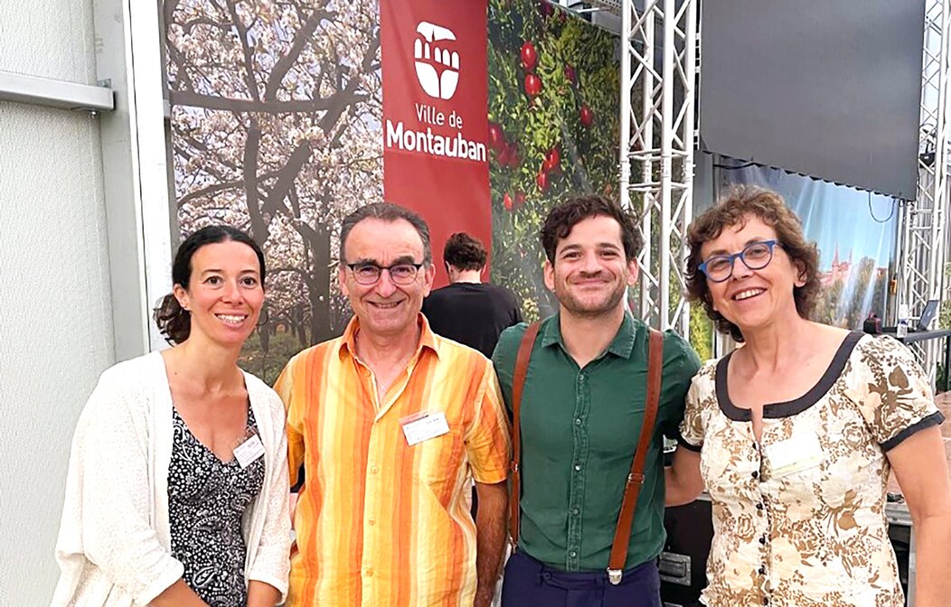 Photo de Malika Challal, Yves Marie Peard, Grégoire Gibault et Sylvie Brignon Theillaud