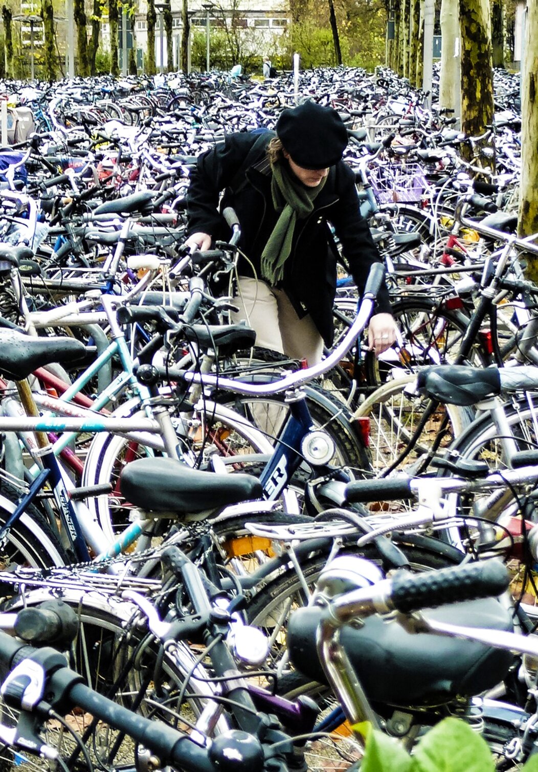 Photo d'un parc à vélos