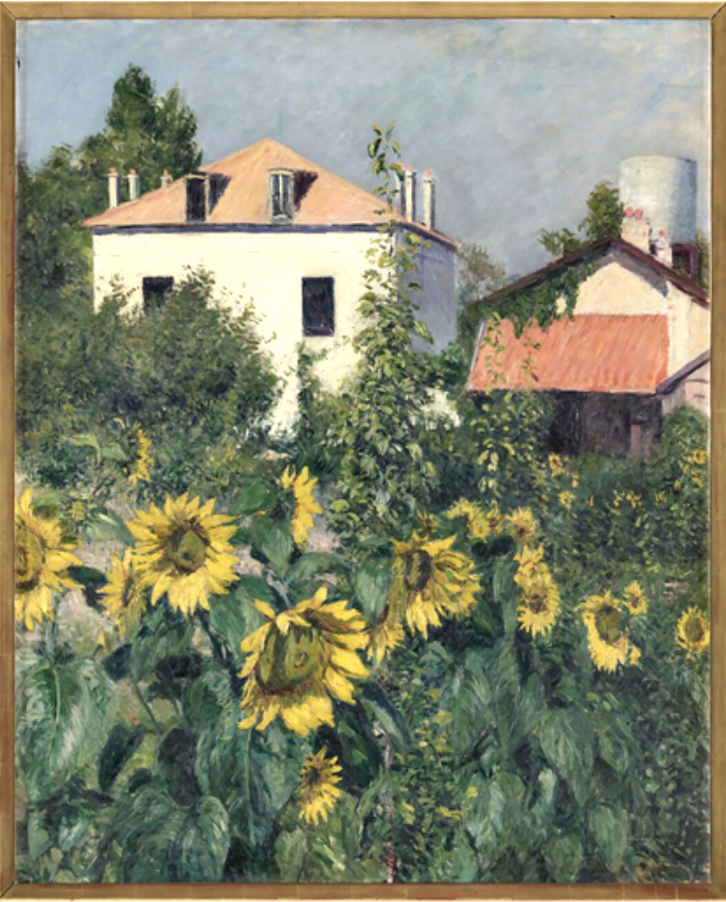 Peinture "Les Soleils, jardin du Petit-Gennevilliers"