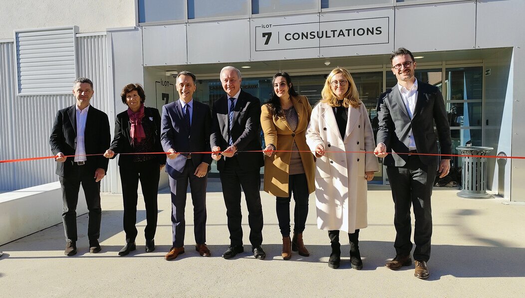 Photo de Bernard Assoun, Loïc Lagarde, Didier Jaffre, Jean-Luc Moudenc, Nadia Soussi et Émilie Dalix