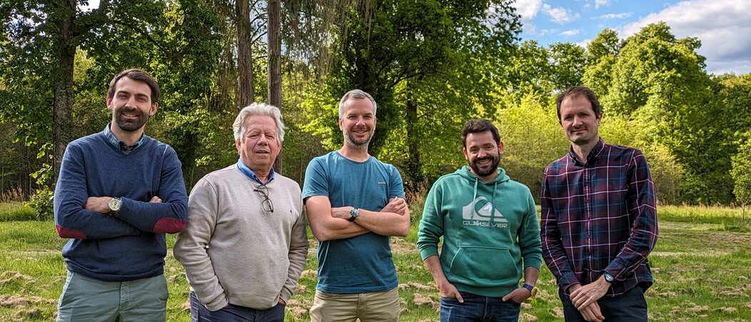 Photo de Quentin Delmas, Thierry Dhuicq, Thomas Messe, Julien Marchal et Jean Escaffre