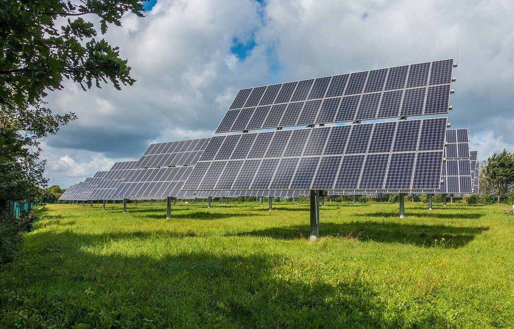 Photo d'une centrale solaire photovoltaïque
