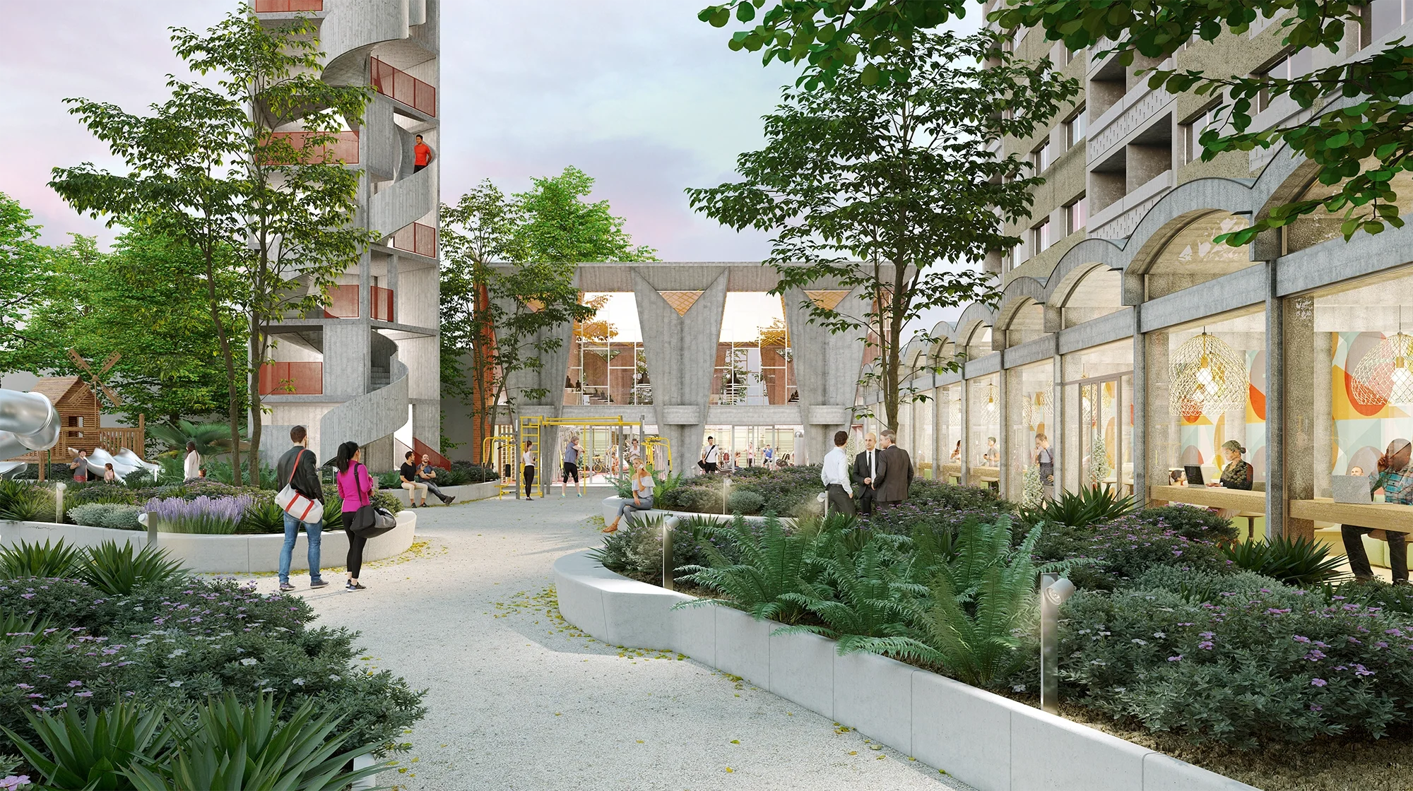 Photo du projet de réhabilitation de la caserne Vion