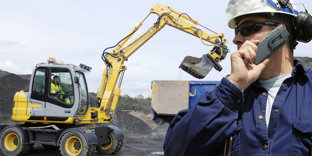 Photo d'un engin de chantier