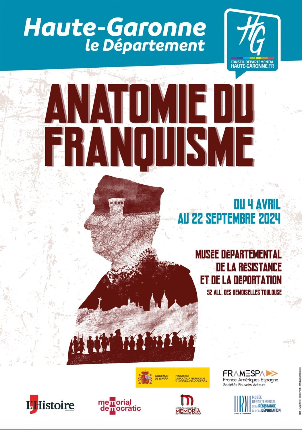 L'affiche de l'exposition "Anatomie du franquisme"
